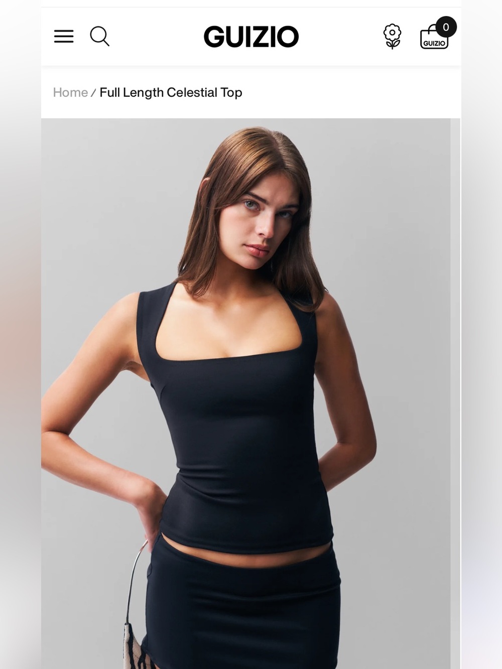 GUIZIO Black Tank LIKE NEW!